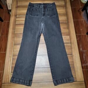 Judy Blue Black Denim Jeans Back Pockets On Both Sides - Size 15/32
